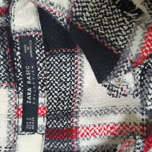 ZARA BASIC PLAID SHIRT - Picture 4 of 5